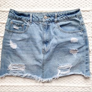 forever21 denim skirt